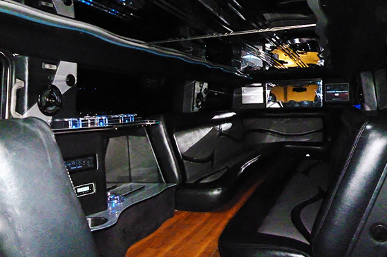 inside the limo