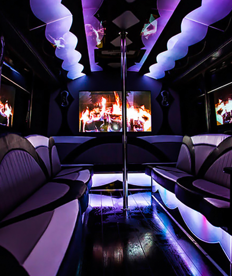 limo bus interior